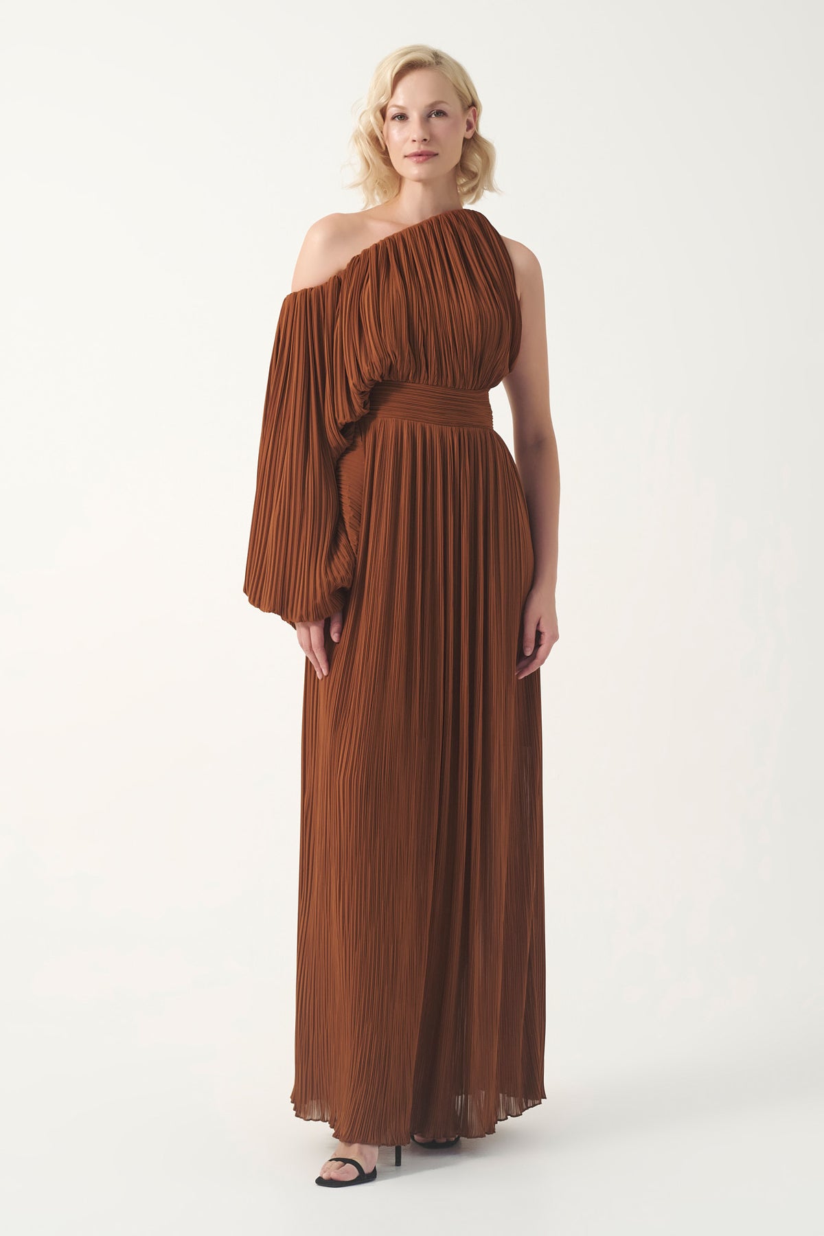 Grecian Pleated Elegance