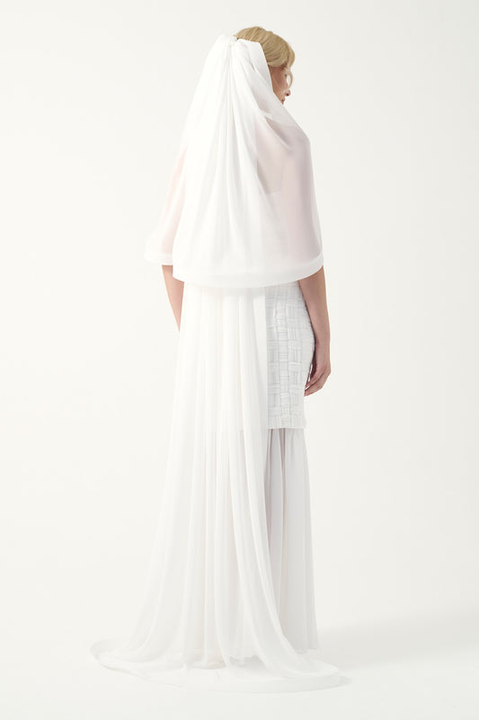 JPA 4448-4148&4143 LONG DRESS WITH JPA 4542-4143 VEIL