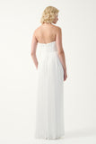 Strapless Pleated Gown