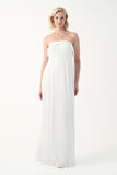 Strapless Pleated Gown