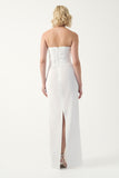 Asymmetric Draped Bridal Gown With detachable train
