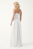 Asymmetric Draped Long Dress