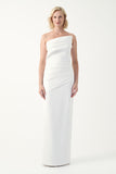 Strapless Layered Column Gown