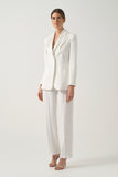 Tailored White Suit Set