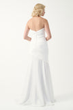 Strapless Sweetheart Gown with Asymmetric Draping