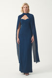 JPA 4477-4148&4143 LONG DRESS WITH JPA 4495-4148 CAPE
