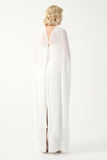 JPA 4477-4148&4143 LONG DRESS WITH JPA 4495-4148 CAPE