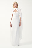 JPA 4477-4148&4143 LONG DRESS WITH JPA 4495-4148 CAPE