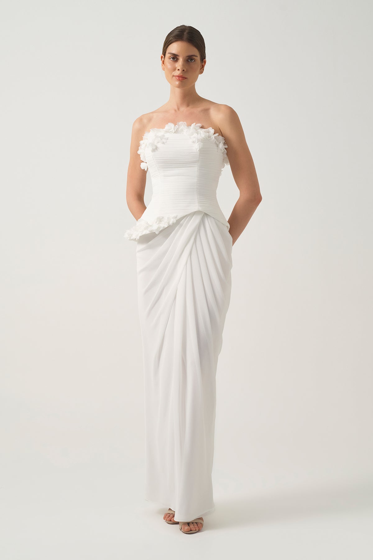 Draped High-Waisted Skirt (Dress Look Styling Option)