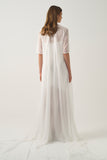 Sheer Layered Cape Elegance