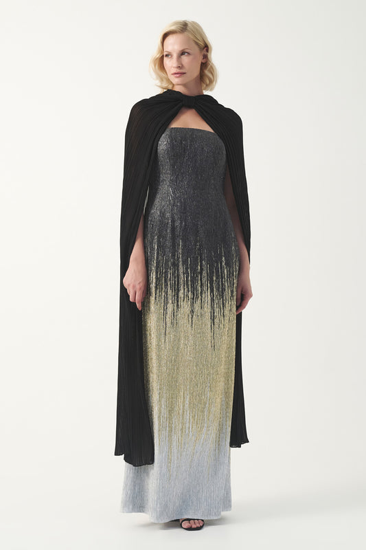 JPA 4356-4126 LONG DRESS WITH JPA 4495-4148 CAPE