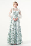 Ruffled Jacquard Dress