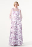 Ruffled Jacquard Dress