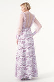 Ruffled Jacquard Dress