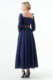 Draped Long Dress
