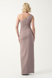 One-Shoulder Draped Gown