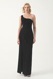 One-Shoulder Draped Gown