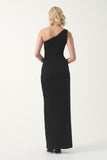 One-Shoulder Draped Gown