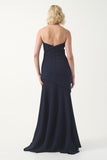 Strapless Sweetheart Gown with Asymmetric Draping
