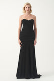 Strapless Sweetheart Gown with Asymmetric Draping
