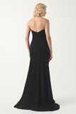 Strapless Sweetheart Gown with Asymmetric Draping