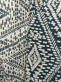 Blue and White Striped Upholstery
