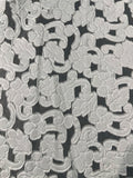 Embroidered Floral Fabric on Tulle