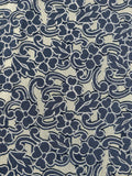 Embroidered Floral Fabric on Tulle