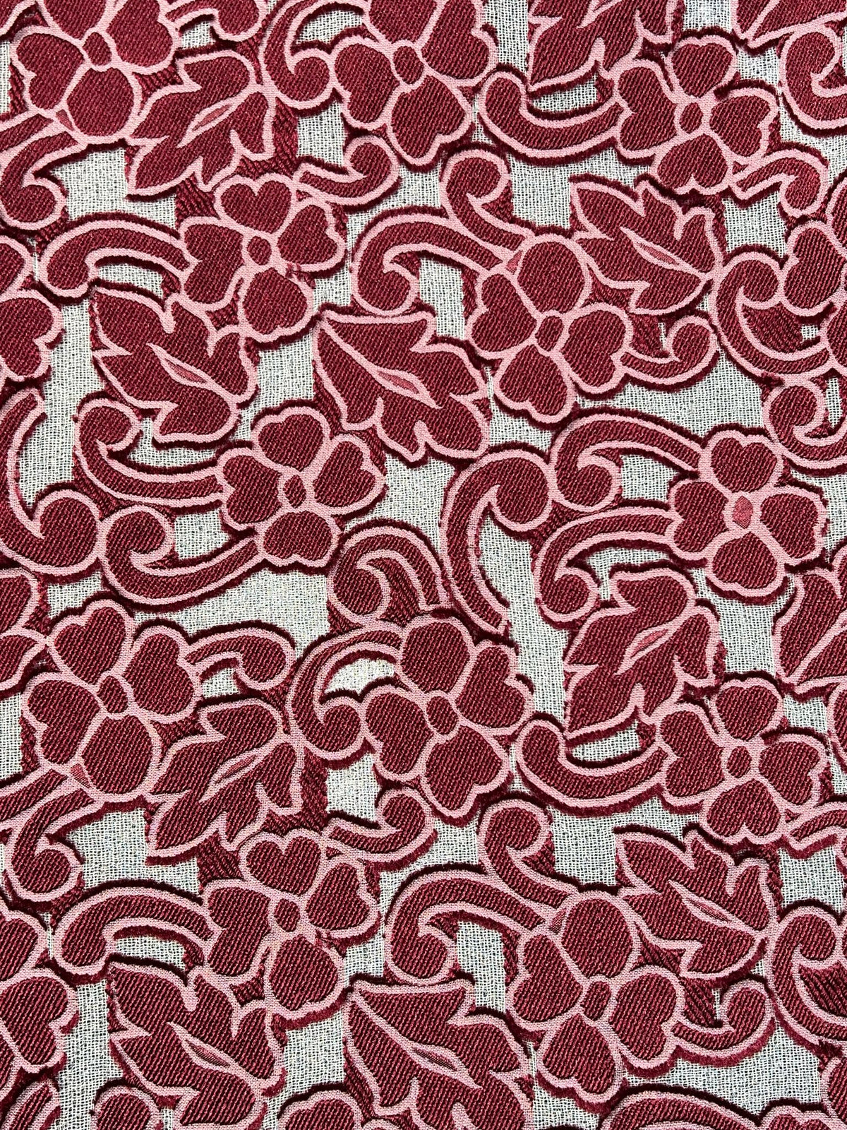 Embroidered Floral Fabric on Tulle