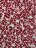 Embroidered Floral Fabric on Tulle