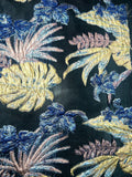 Multi-Color Floral Pattern Burnout Brocade