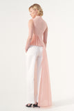 Sleeveless Asymmetri Pleated Cotton Twill Top