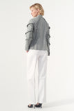 Assymetric Ruffled Poplin Shirt
