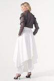 Assymetric Ruffled Poplin Shirt