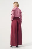 Assymetric Ruffled Poplin Shirt