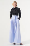 Assymetric Ruffled Poplin Shirt