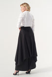Assymetric Ruffled Poplin Shirt
