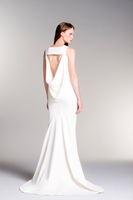 Draped Viscose Mermaid Dress