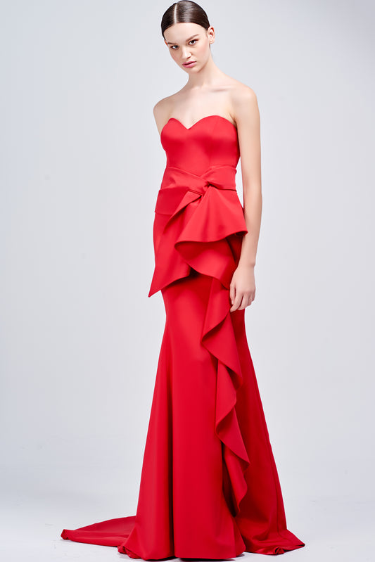 Structured Strapless Gown