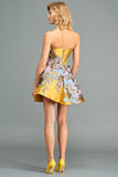 Floral Appliqué Short Dress