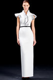 Organza Structured Long Dress