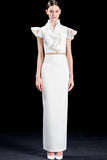 Organza Structured Long Dress