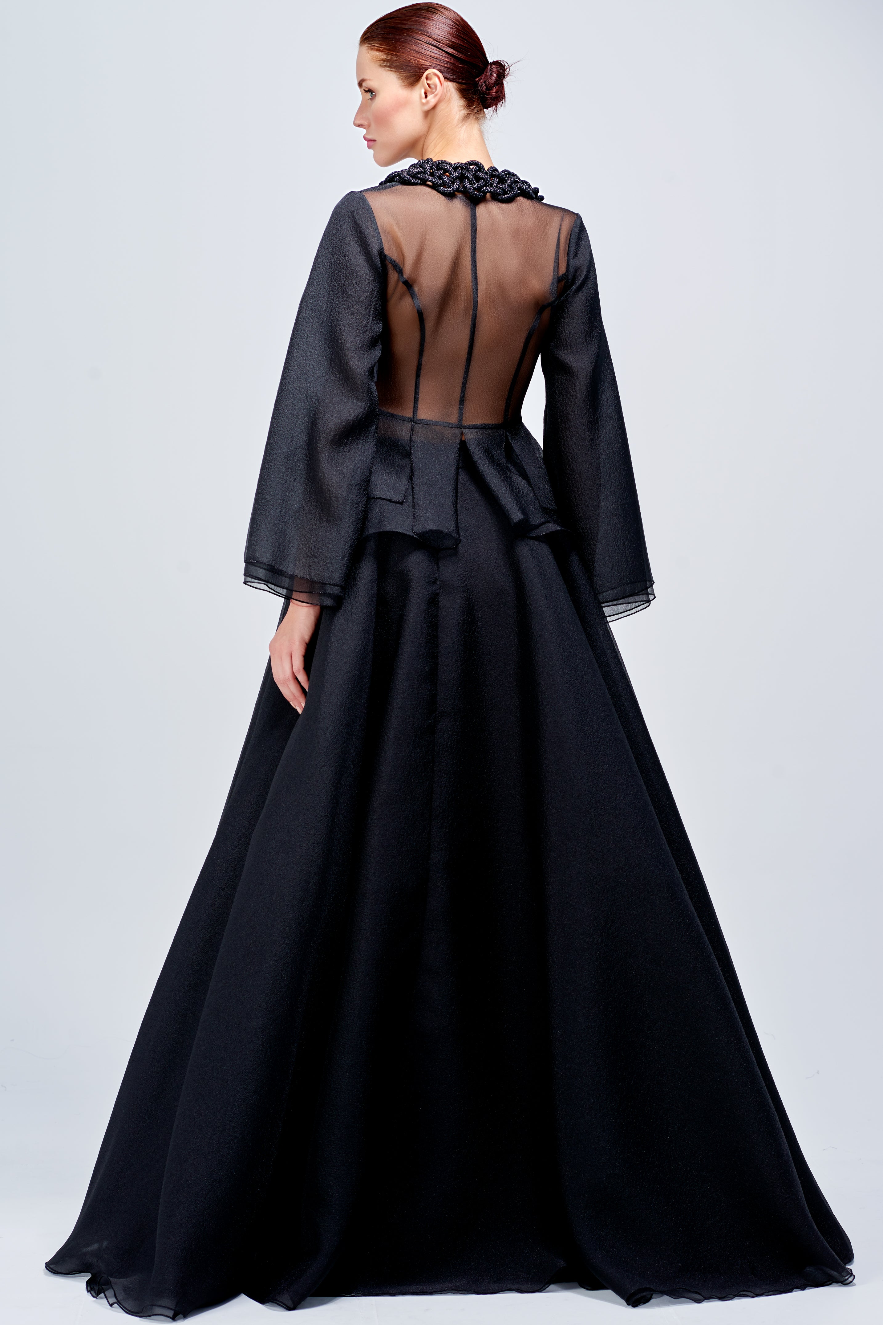 organza coat over dress Organza Trench Coat