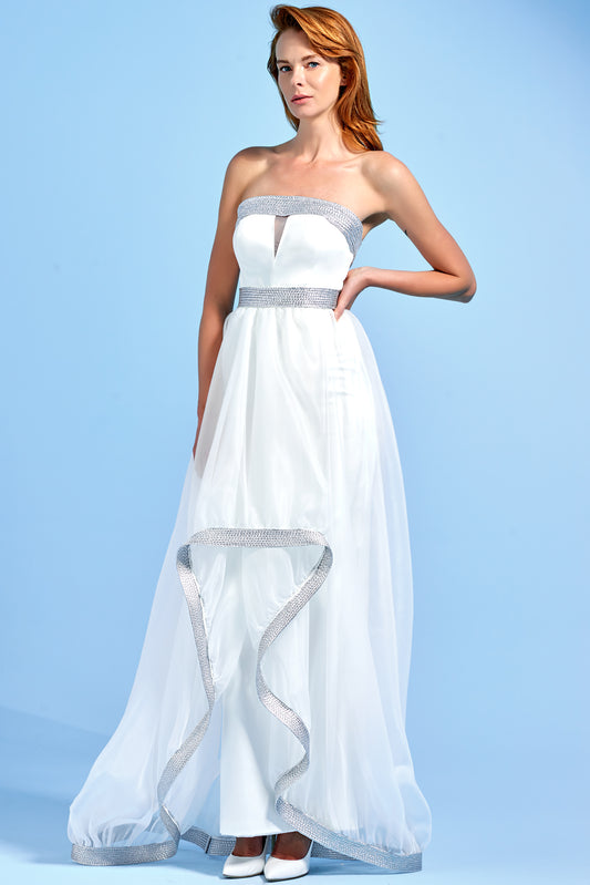 Metallic Cord Detailed Gown