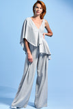 Ruffled Viscose Jacquard Jumpsuit