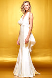 Organza Ruffled Long Dress