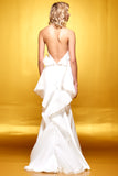 Organza Ruffled Long Dress