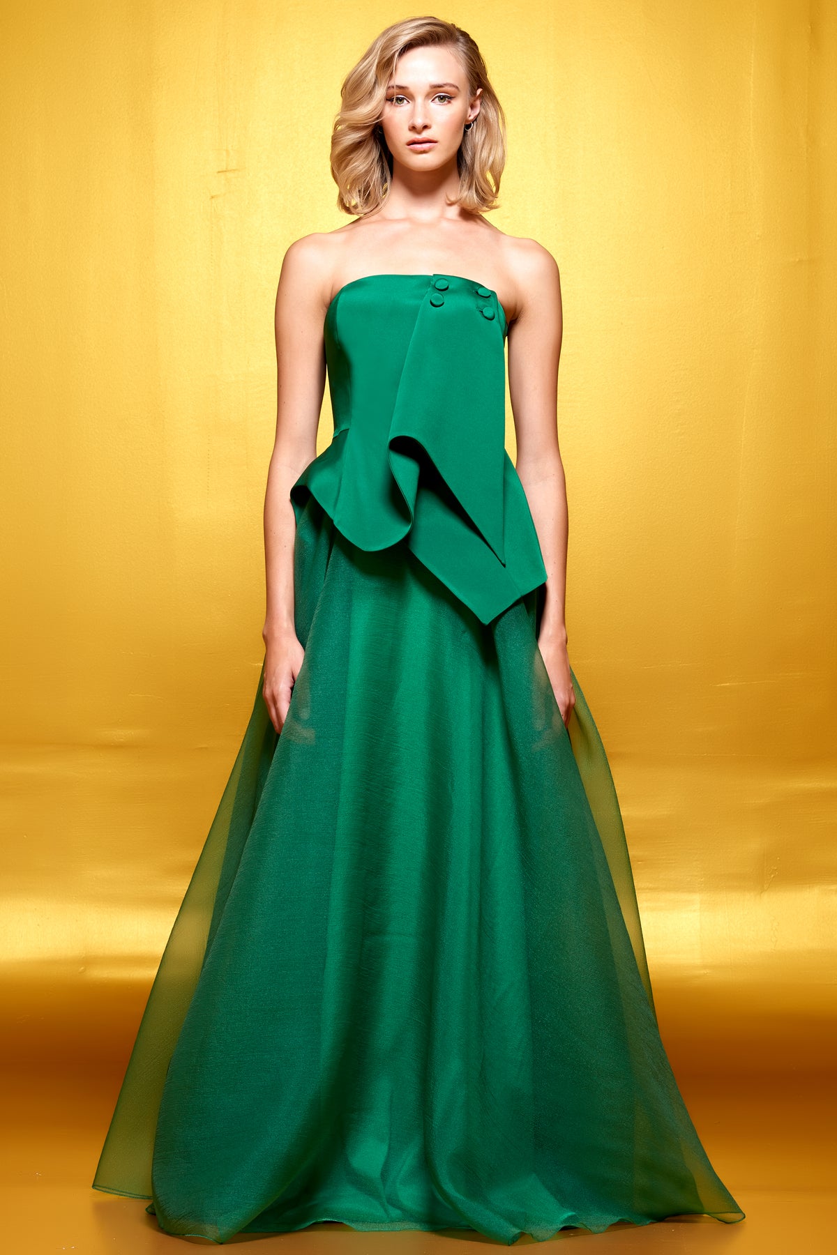 Structured Organza Long Dress John Paul Ataker Structured Organza Long Dress John Paul Ataker