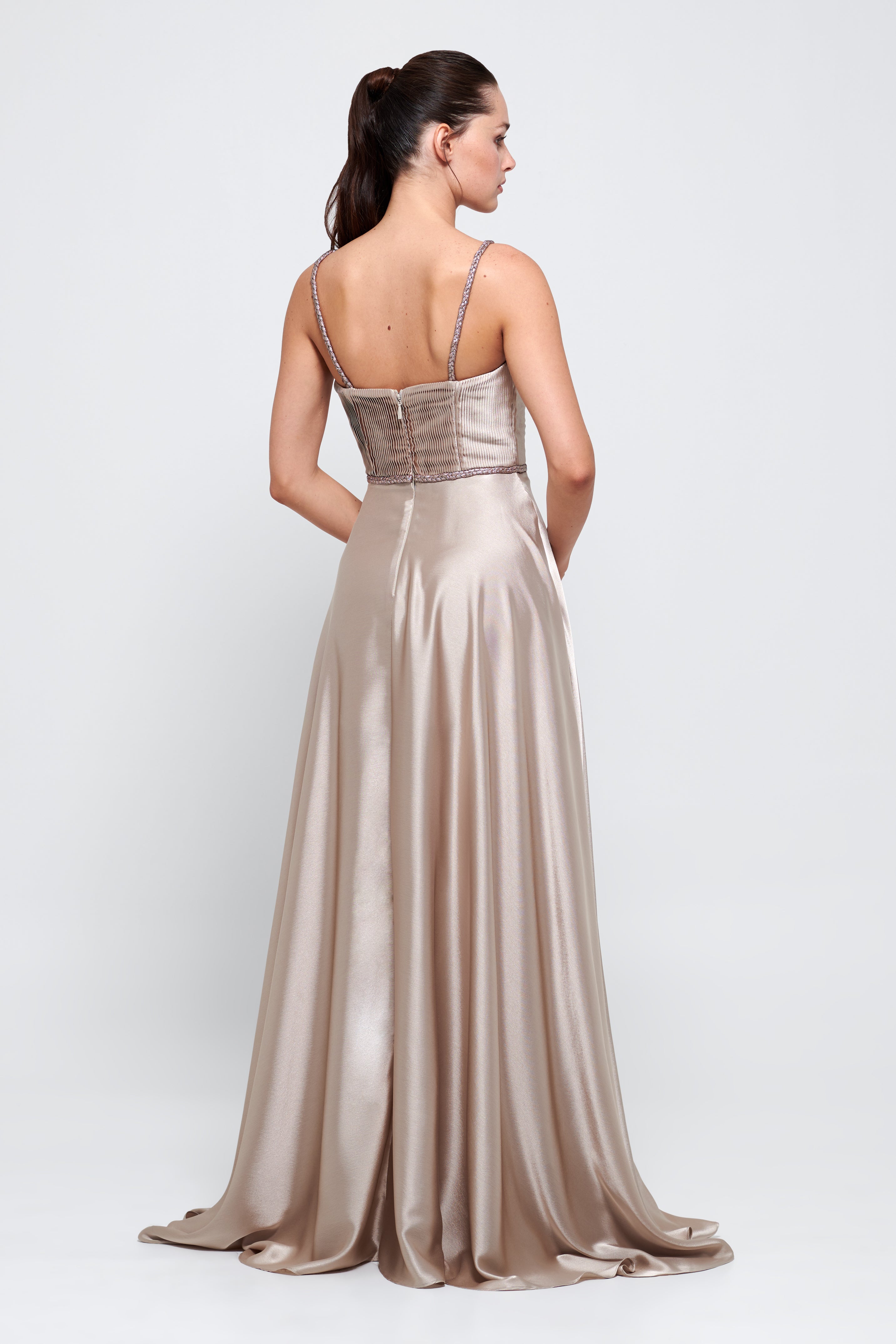 jacquard satin dress Rare - Maxi Dress - Women - Polyester - 0 US