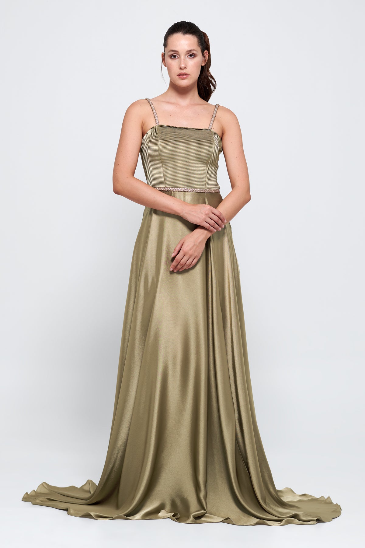 Metallic Jacquard Silk Satin Dress John Paul Ataker Metallic Jacquard Silk Satin Dress John Paul Ataker